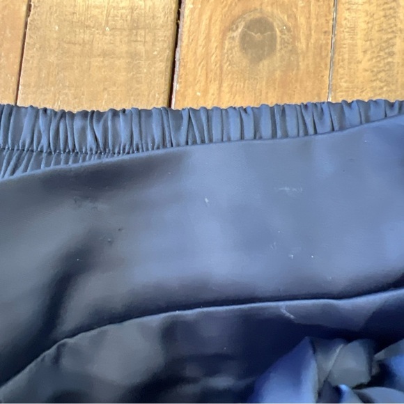 superdown Rachel Satin Cargo Pants Navy Womens Small Joggers Belted Revolve - Picture 6 of 12